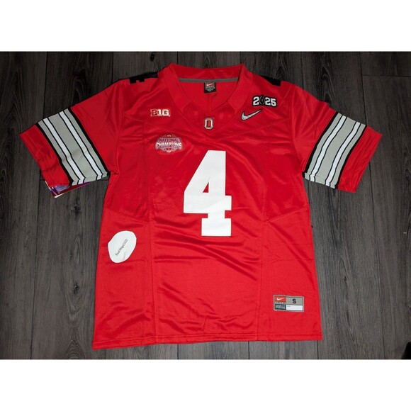 Jeremiah Smith #4 Ohio Buckeyes Stitched Heritage  Jersey Men's Size Small - Picture 3 of 3